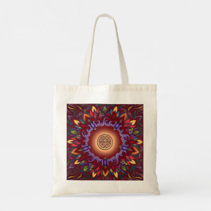 Bolsa Tote Five Luck Mandala Playing Cards