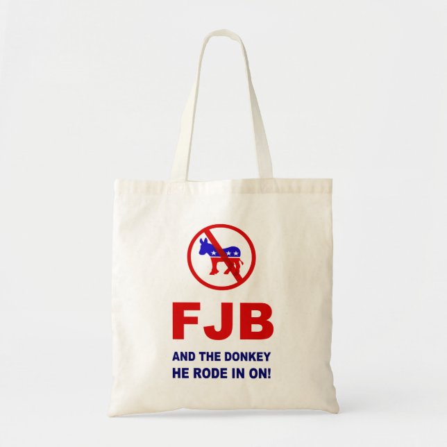 Bolsa Tote FJB e o burro que ele andou! (Frente)