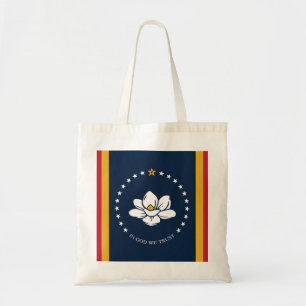 Bolsa Tote Flag do Mississippi - New Magnolia Flag