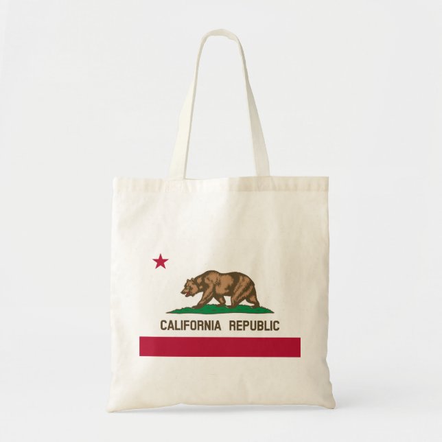 Bolsa Tote Flag Of California, California Tote Bag (Frente)
