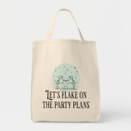 Bolsa Tote Flake on party plans funny snowman tote gift