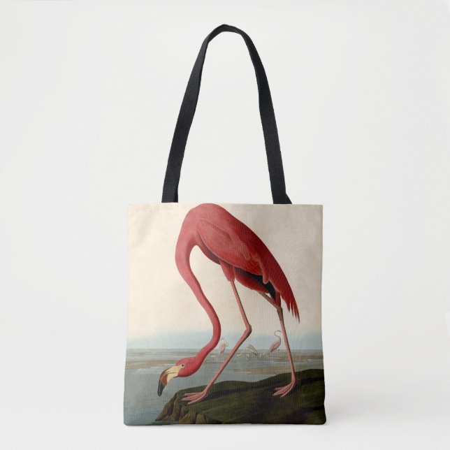 Bolsa Tote Flamingo Americano de Audubon (Frente)