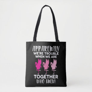Bolsa Tote Flamingo aparentemente nós formos problema quando
