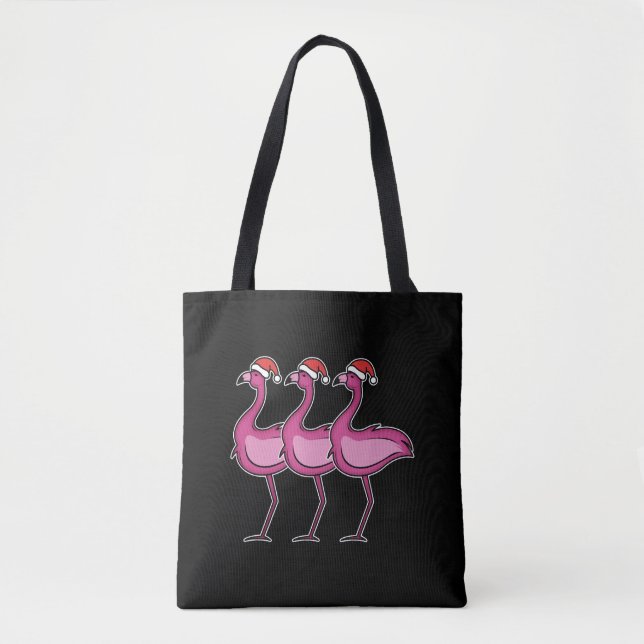Bolsa Tote Flamingo Christmas (Frente)