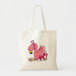 Bolsa Tote Flamingo com Faixa de Opções