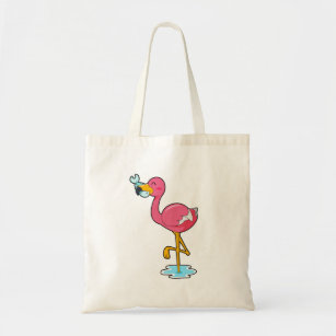 Bolsa Tote Flamingo com Peixe