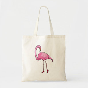 Bolsa Tote Flamingo com salto alto