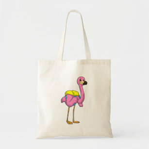Bolsa Tote Flamingo como Alunos com saco escolar