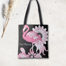 Flamingo Cor-de-rosa preto personalizado
