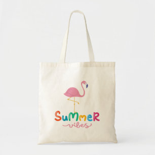 Bolsa Tote Flamingo Feminino Vibrações de Verão