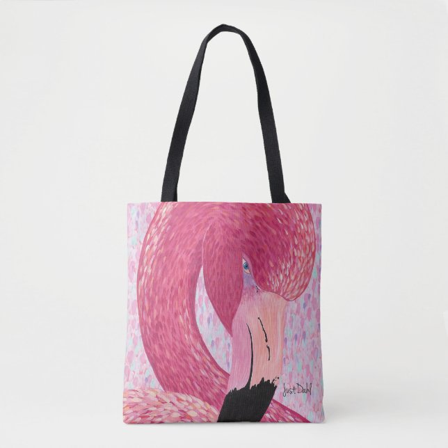 Bolsa Tote Flamingo Fruta Estrela (Frente)