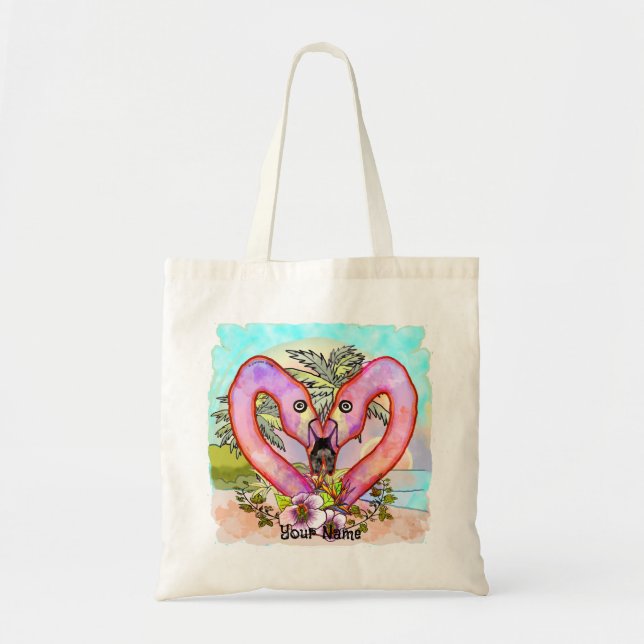 Bolsa Tote Flamingo Love (Frente)