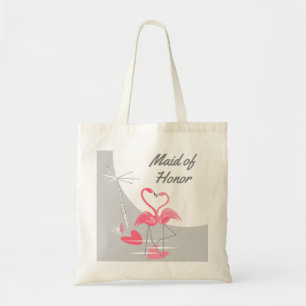 Bolsa Tote Flamingo Love Large Moon Madrinha de casamento