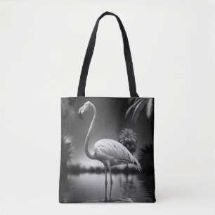 Bolsa Tote Flamingo numa Piscina