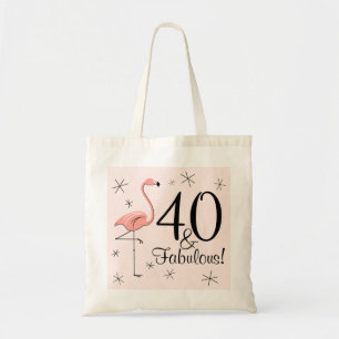 Bolsa Tote Flamingo Pink '40 e Fabuloso!' saco de tote