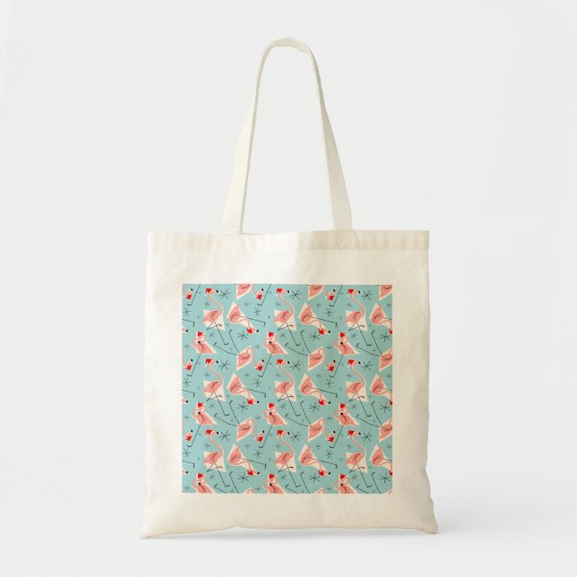 Bolsa Tote Flamingo Santas Blue Multi totot bag (Frente)