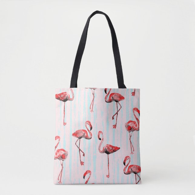 Bolsa Tote Flamingo sem soldadura (Frente)