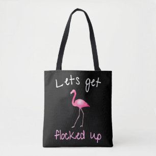 Bolsa Tote Flamingo - Vamos Ficar Bloqueados