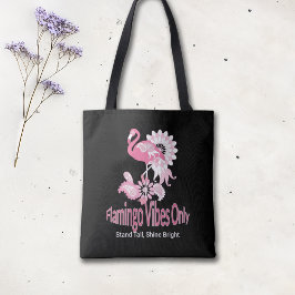Bolsa Tote Flamingo Vibi Apenas Flamingo Rosa Branca