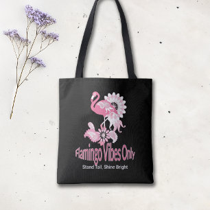 Bolsa Tote Flamingo Vibi Apenas Flamingo Rosa Branca