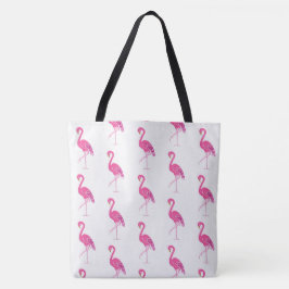 Bolsa Tote flamingos bonito cor-de-rosa