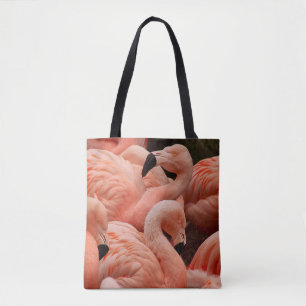 Bolsa Tote flamingos cor-de-rosa