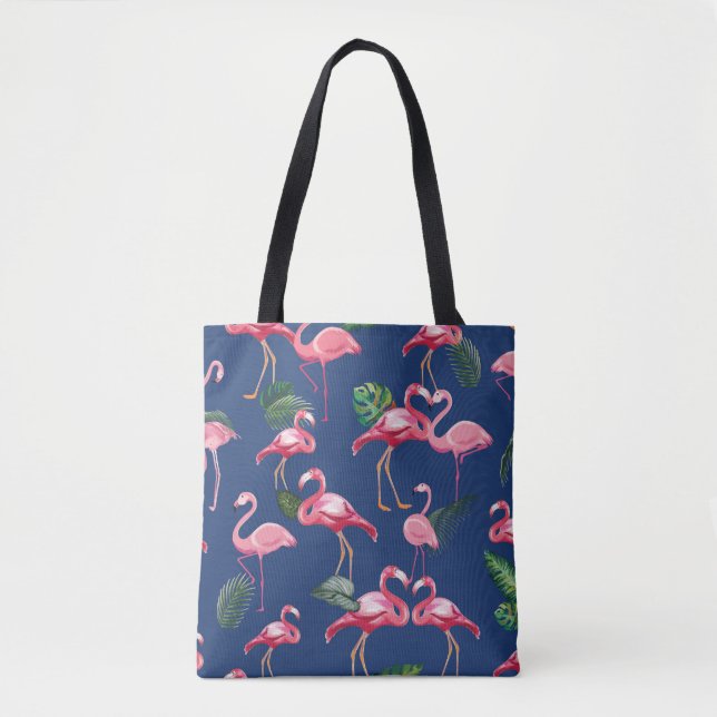 Bolsa Tote Flamingos Love Patterno 2 (Frente)