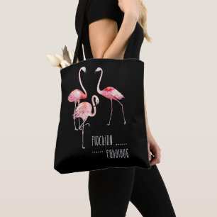 Bolsa Tote Flamingos que reunem o presente engraçado fabuloso