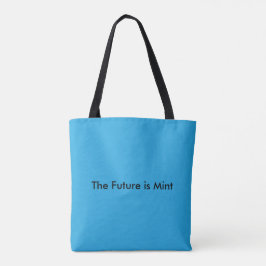 Bolsa Tote Flat Sky Blue Background for Web & Print