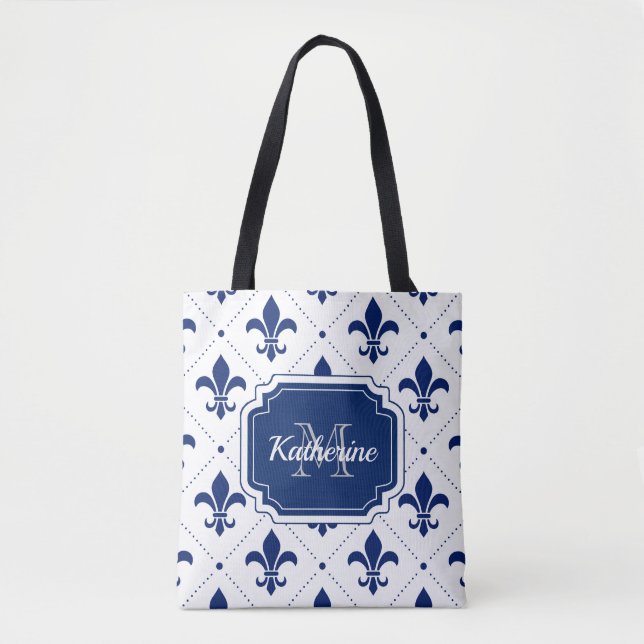 Bolsa Tote Fleur-de-lis Pattern (Frente)