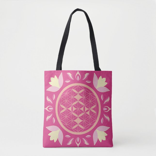 Bolsa Tote fleur de vie (Frente)