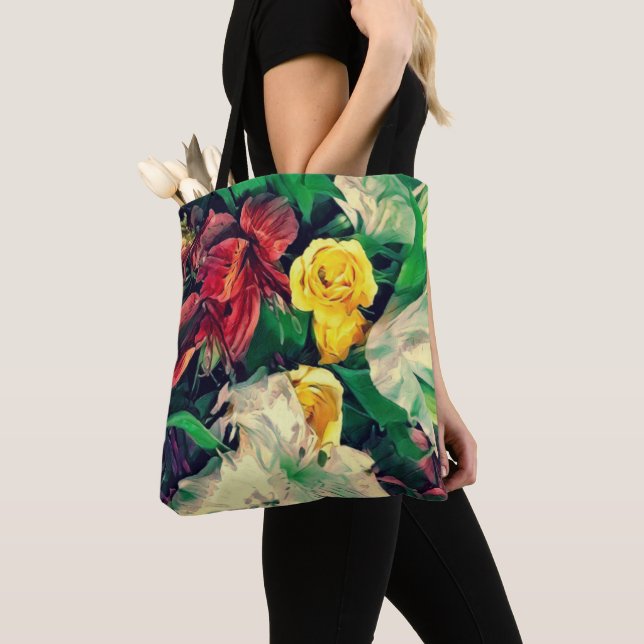 Bolsa Tote Fleurs Le Matin (Close Up)