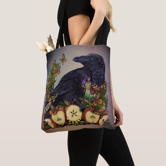 Bolsa Tote Flights of Fantasy Raven Faery (Close Up)