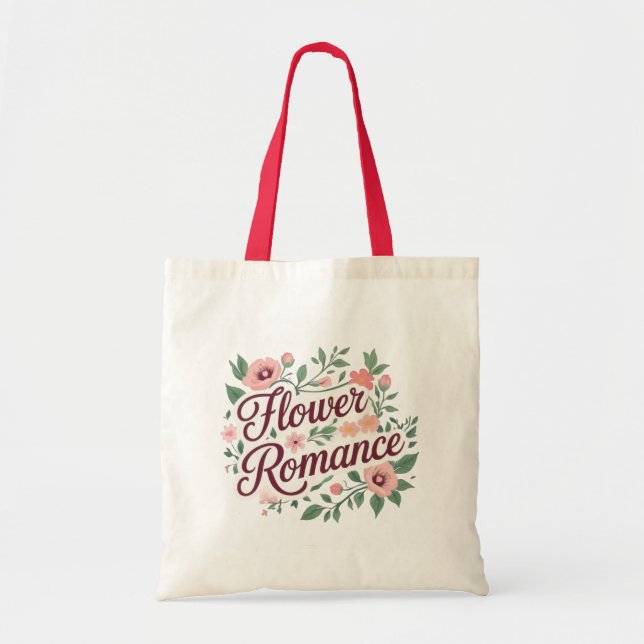 Bolsa Tote Fllower Romance Floral Tote Bag (Frente)