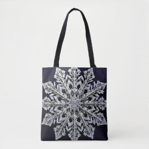Bolsa Tote floco de neve 3d