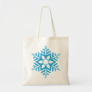 Bolsa Tote Floco de neve azul