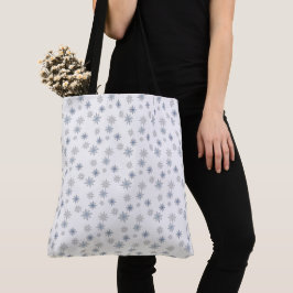 Bolsa Tote Floco de neve chic beija muack de inverno!!! Branc