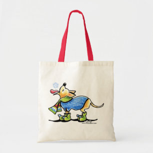 Bolsa Tote Floco de neve do inverno da chihuahua