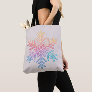 Bolsa Tote Floco de neve simples