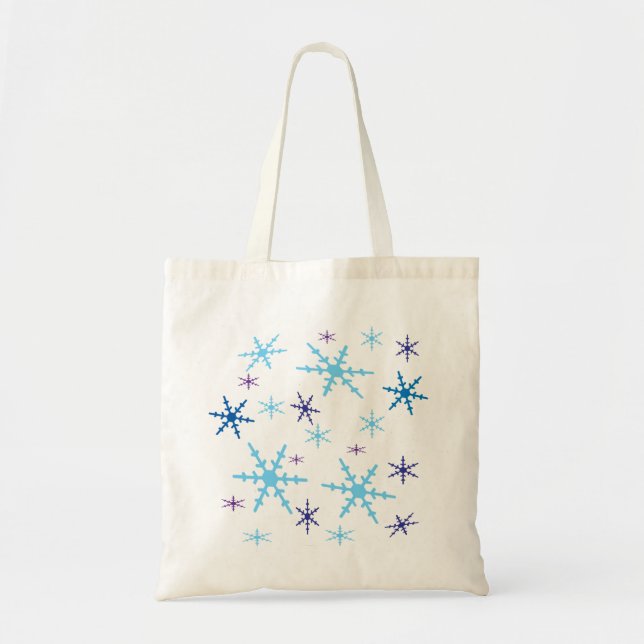 Bolsa Tote Flocos de neve (Frente)