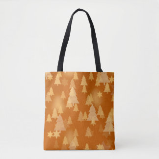 Bolsa Tote Flocos de neve abstrato. Ilustração 2d. Natal ti