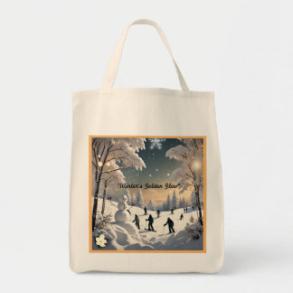 Bolsa Tote Flocos de neve e sorrisos