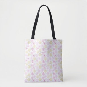 Bolsa Tote Flocos de neve rosados
