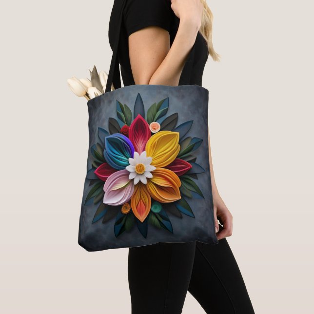 Bolsa Tote flor (Close Up)