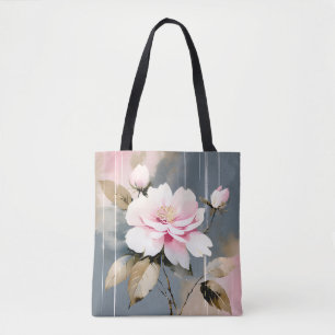 Bolsa Tote Flor abstrato Wabi-Sabi