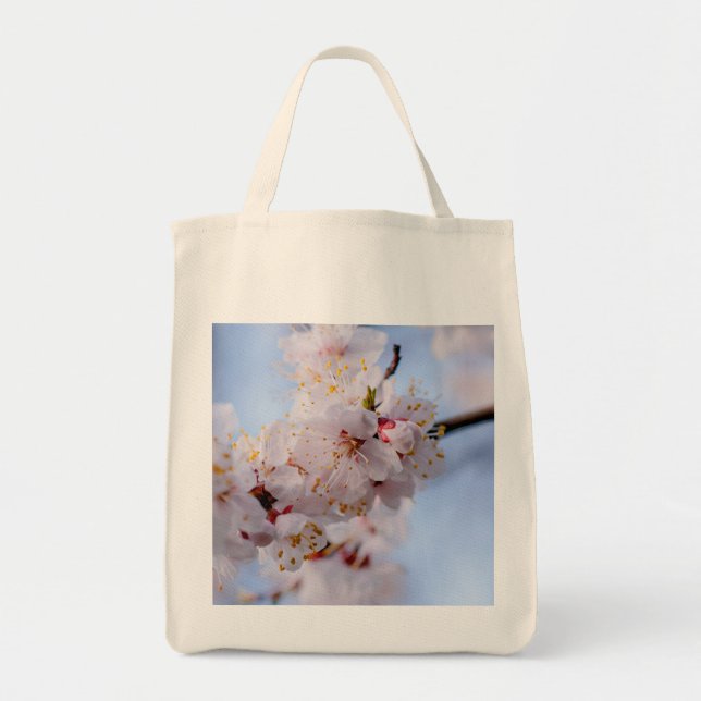 Bolsa Tote Flor Apricot Japonês (Frente)