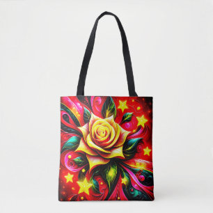 Bolsa Tote Flor Art