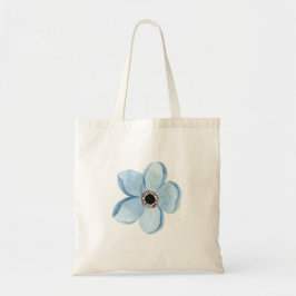 Bolsa Tote flor azul claro