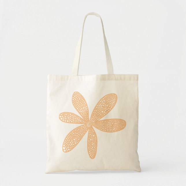 Bolsa Tote Flor bonito - Areia (Frente)