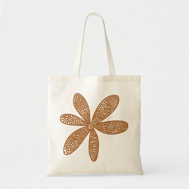 Bolsa Tote Flor bonito - Castanho (Frente)